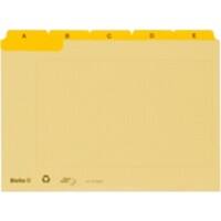 Biella Leitkarten A-Z gelb A7 8,5 x 10,5 x 1,3 cm Karton 3 Stück