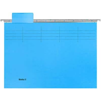 Dossiers suspendus Biella A4 Original 25 cm avec accessoires Bleu Paquet de 25 unités