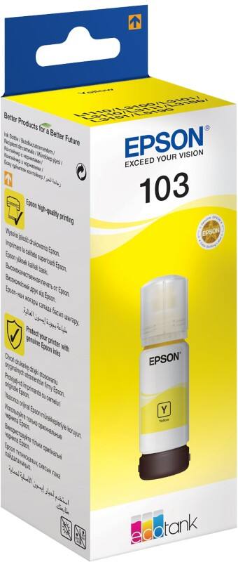 Cartouche jet d’encre Epson 103 D’origine C13T00S44A10 Jaune