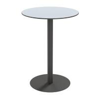 Table de cantine Paperflow Cross Rond 80 x 110 cm Gris