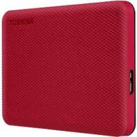 Toshiba 2 TB Externe Festplatte HDD Canvio Advance USB 3.2 (Gen 1) Rot