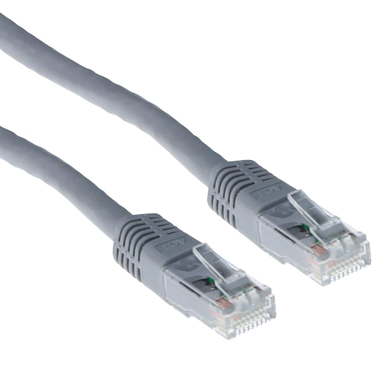 ACT Grau 2 M U/UTP Cat6 Patch-Kabel mit RJ45-Steckern