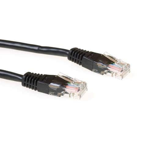 ACT Schwarz 15 M U/UTP Cat6 Patch-Kabel mit RJ45-Steckern