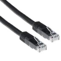 Câble de raccordement U/UTP CAT6 ACT RJ45 (8P8C) Male RJ45 (8P8C) Male 3 m Noir  