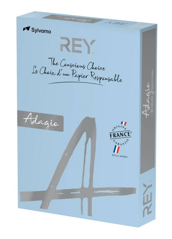 Rey Adagio Farbiges Papier A3 80 g/m² Himmelblau 500 Blatt