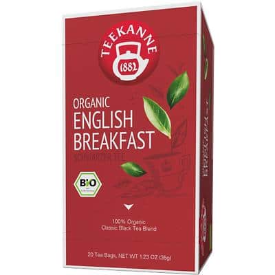 Thé noir Teekanne Bio Organic English breakfast Paquet de 20 unités