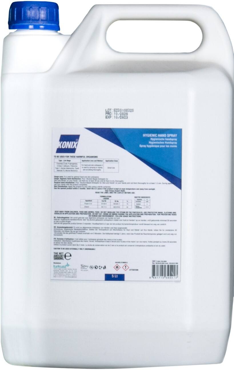 Gel pour les mains KONIX TR190017 5 L