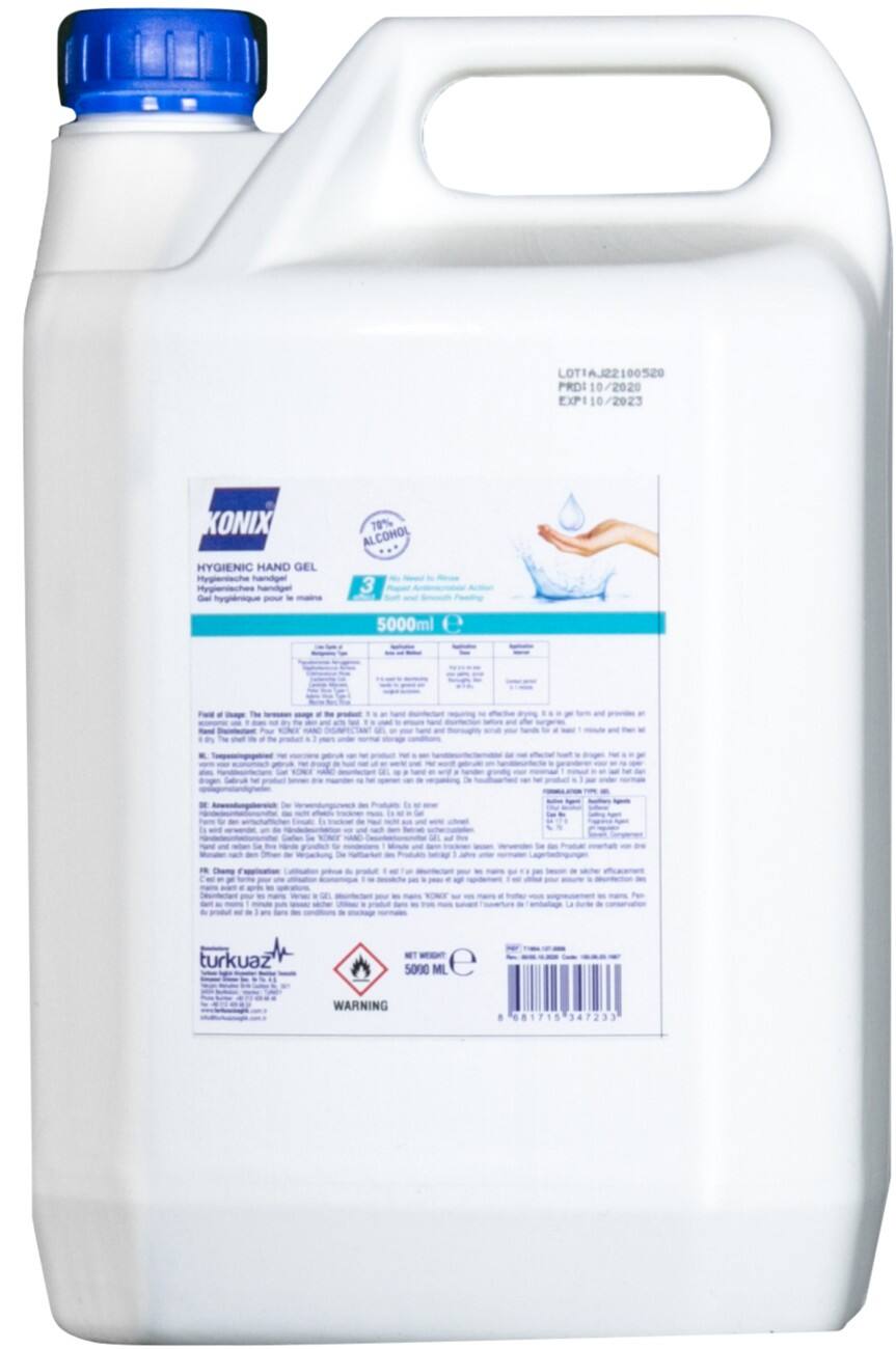 Gel pour les mains KONIX TR190016 5 L