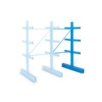 MANORGA Cantilever Anbauregal 3 Fachböden 1.000 x 2.000 mm Grau