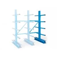 MANORGA Cantilever Anbauregal 4 Fachböden 1.000 x 2.500 mm Grau