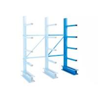 MANORGA Cantilever Anbauregal 4 Fachböden 1.000 x 1.000 x 2.500 mm Grau