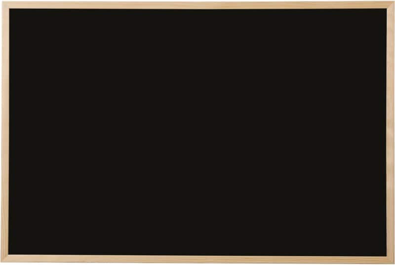 Tableau noir Bi-Office Basic 90 x 1,4 x 60 cm (l x p x h) Noir