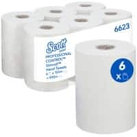 Essuie-mains Scott Control Recyclé Blanc 1 épaisseur 6623 6 Unités