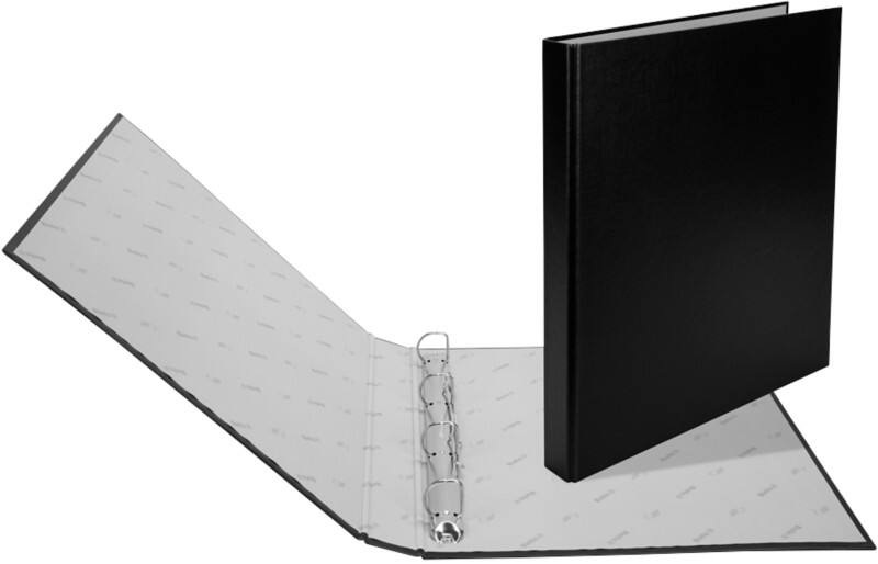 Biella Zeigebuch A4 4 Ring 20 mm Karton Schwarz 10 Stück