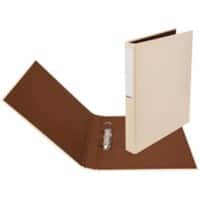 Classeur à anneaux Biella Evergreen A4 2 anneaux 20 mm Carton Beige Paquet de 10