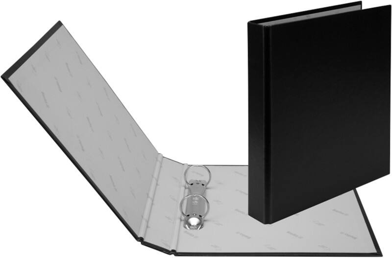 Biella Ringbuch Ringo-Plast A5 2 Ring 25 mm Karton Schwarz 10 Stück