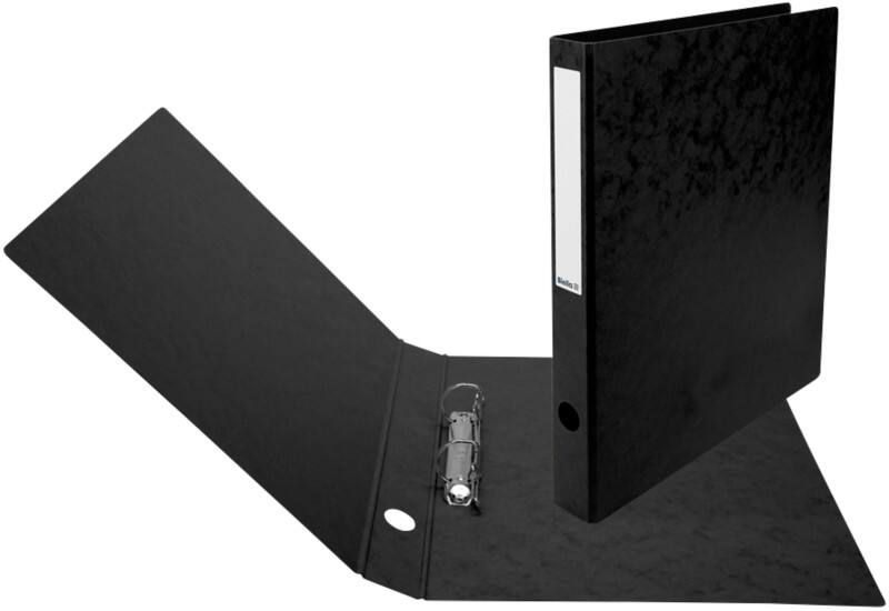 Biella Ringhefter TopColor A4 2 Ring 25 mm Karton Schwarz 20 Stück