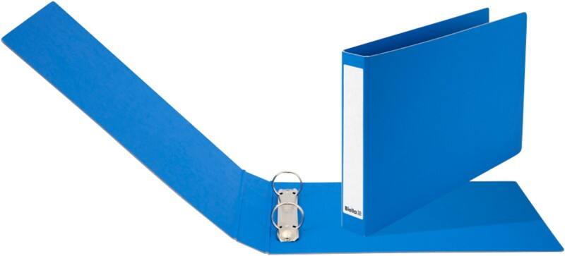 Biella Ringhefter Viria A5 2 Ring 25 mm Karton Blau 10 Stück