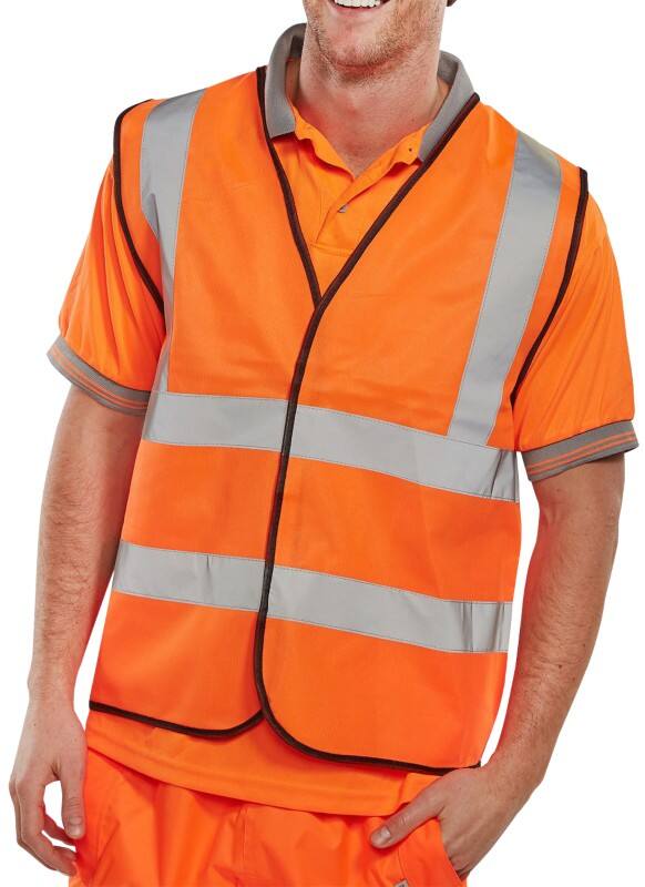 Gilet haute visibilité B Seen Hi-Vis 4XL Orange