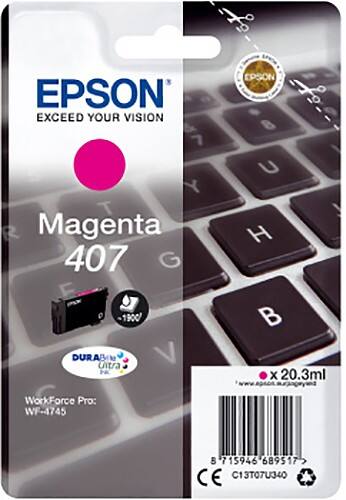 Epson 407 Original Tintenpatrone C13T07U340 Magenta