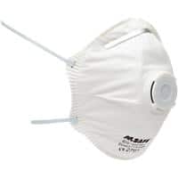 M-Safe Mundschutzmaske mit Ventil FFP2-V Einwegmaske Weiss 20 Stück
