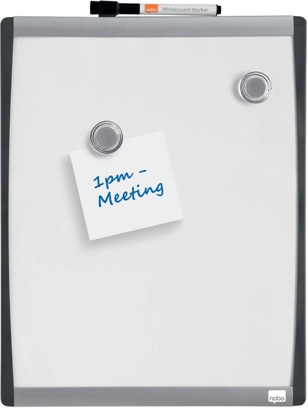 Nobo Small Whiteboard Wandmontiert Magnetisch Einseitig 28 (B) x 33,5 (H) cm