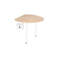 Table d'extension Hammerbacher VLA92C/E/W Chêne, blanc 915 x 1210 mm