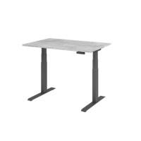 Bureau assis-debout Hammerbacher VXDKB12/M/G Gris 1 200 x 800 mm