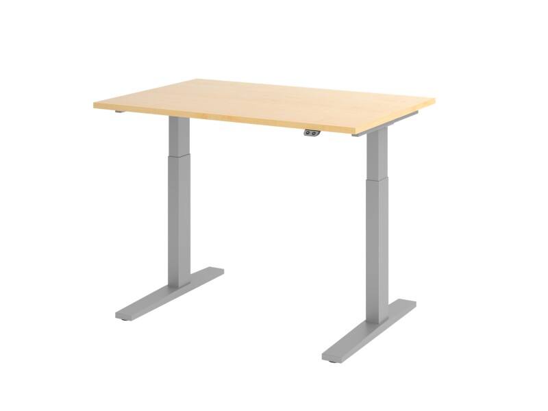 Bureau assis-debout Hammerbacher VXMKA Hauteur ajustable électriquement Érable C-Pied 1200 (L) x 800 (P) x 1200 (H) mm Acier, Aggloméré