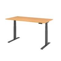 Bureau assis-debout Hammerbacher VXDKB16/6/G Hêtre 1 600 x 800 mm