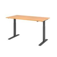 Bureau assis-debout Hammerbacher VXMKA16/6/G Hêtre 1 600 x 800 mm