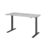 Bureau assis-debout Hammerbacher VXMKA16/M/G Gris 1 600 x 800 mm