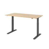 Bureau assis-debout Hammerbacher VXMKA16/E/G Chêne 1 600 x 800 mm