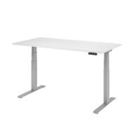 Bureau assis-debout Hammerbacher VXDKB16/W/S Blanc 1 600 x 800 mm