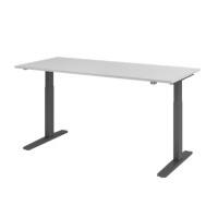 Bureau assis-debout Hammerbacher VXMKA19/5/G Gris 1 800 x 800 mm