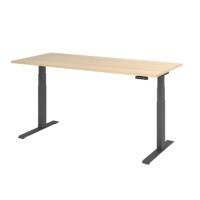 Bureau assis-debout Hammerbacher VXDKB19/E/G Chêne 1 800 x 800 mm