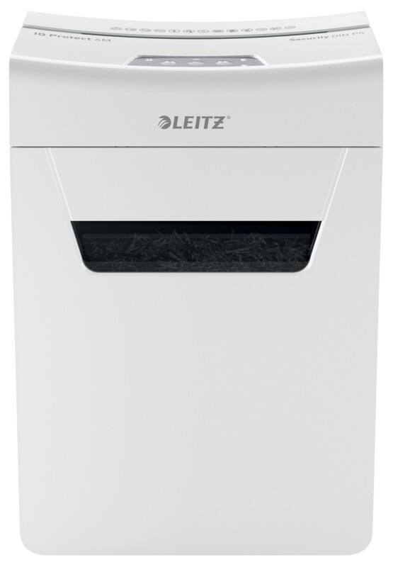 Leitz IQ Protect Aktenvernichter 7 Blatt Mikroschnitt Sicherheitsstufe P-5 18 L 6M Premium