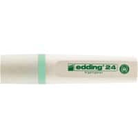 edding 24 EcoLine 24 Textmarker Pastellgrün Mittel Keilspitze Nachfüllbar