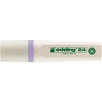 Surligneur edding EcoLine 24 Violet pastel Moyenne Biseautée Rechargeable