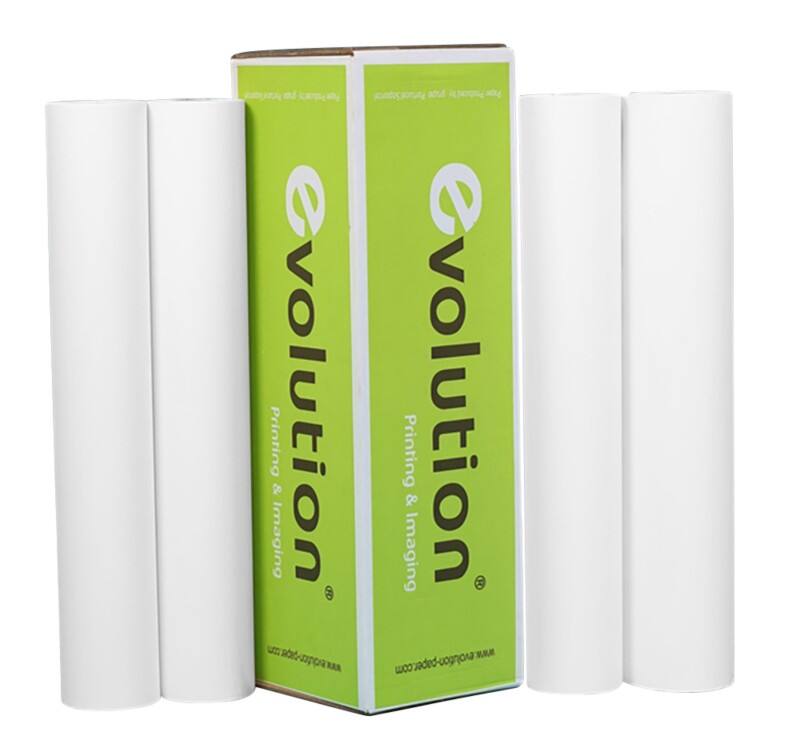 evolution Beschichtet Plotterpapier 61 cm x 30 m 120 g/m² Weiss