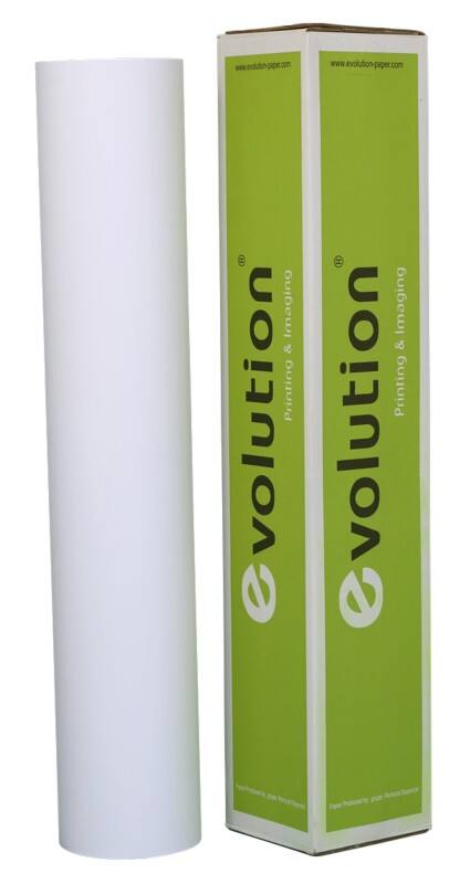 evolution Beschichtet Plotterpapier 91.4 cm x 30 m 120 g/m² Weiss