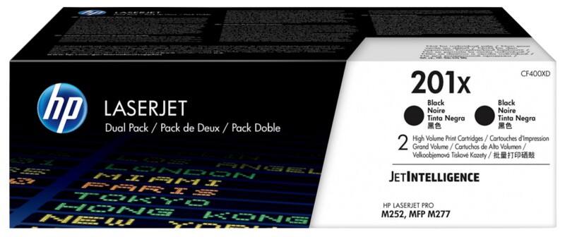 HP 201X Original Tonerkartusche CF400XD Schwarz Duopack 2 Stück