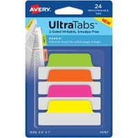 Marque-pages Avery 1,2 x 6,4 x 2,5 cm Assortiment 74767 24 unités