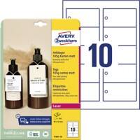 Étiquettes Avery T1001-10 Carton 13 x 210 x 297 mm Blanc 10 unités