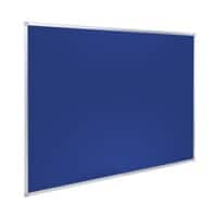 Filz Pinnwand Nicht magnetisch Wandmontage 180 (B) x 120 (H) cm Aluminium Blau