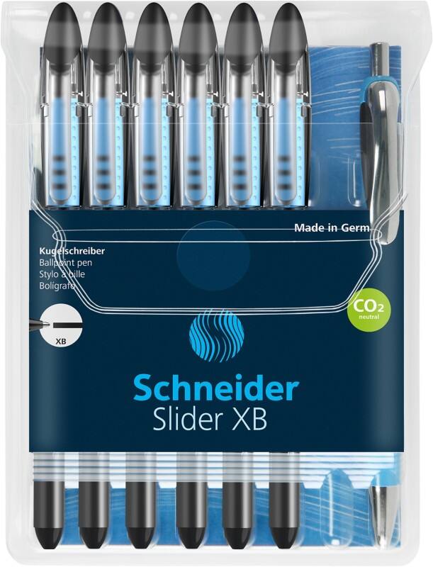 Schneider Kugelschreiber Slider Schwarz 0.7 mm 7 Stück