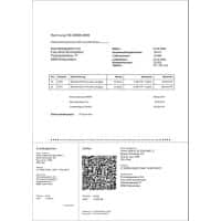 Simplex Einzahlungsschein Swiss QR Blanko DIN A4 Perforiert 1000 Blatt