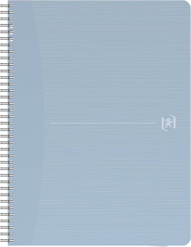 OXFORD My Rec'Up Notizbuch A5 Kariert Doppeldraht Matt Lackierter Karton Blau Nicht Perforiert 180 Seiten