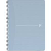 OXFORD My Rec'Up Notizbuch A5 Kariert Doppeldraht Matt Lackierter Karton Blau Nicht Perforiert 180 Seiten