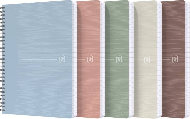 Cahier OXFORD My Rec’Up A5 Quadrillé Reliure à double fil Carton verni mat Multicolore  180 Pages 5 Unités de 90 Feuilles